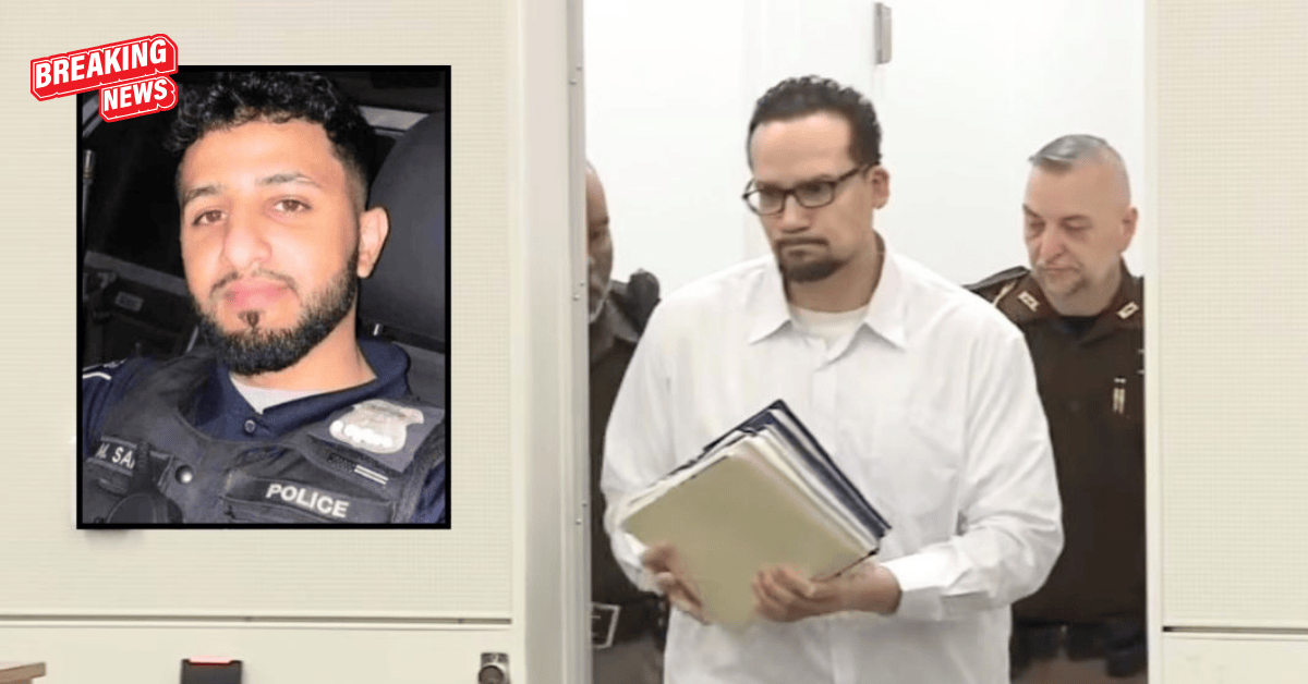 Does not give a damn about my life After snapping at his lawyer, the man accused of killing a police officer was barred from the courtroom