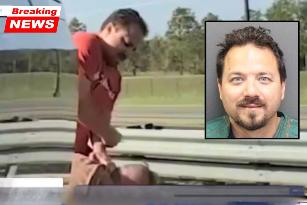 "Fought with everything I had": After crashing into a guardrail, a driver attacks a good Samaritan on the side of the road who stopped to assist, according to police