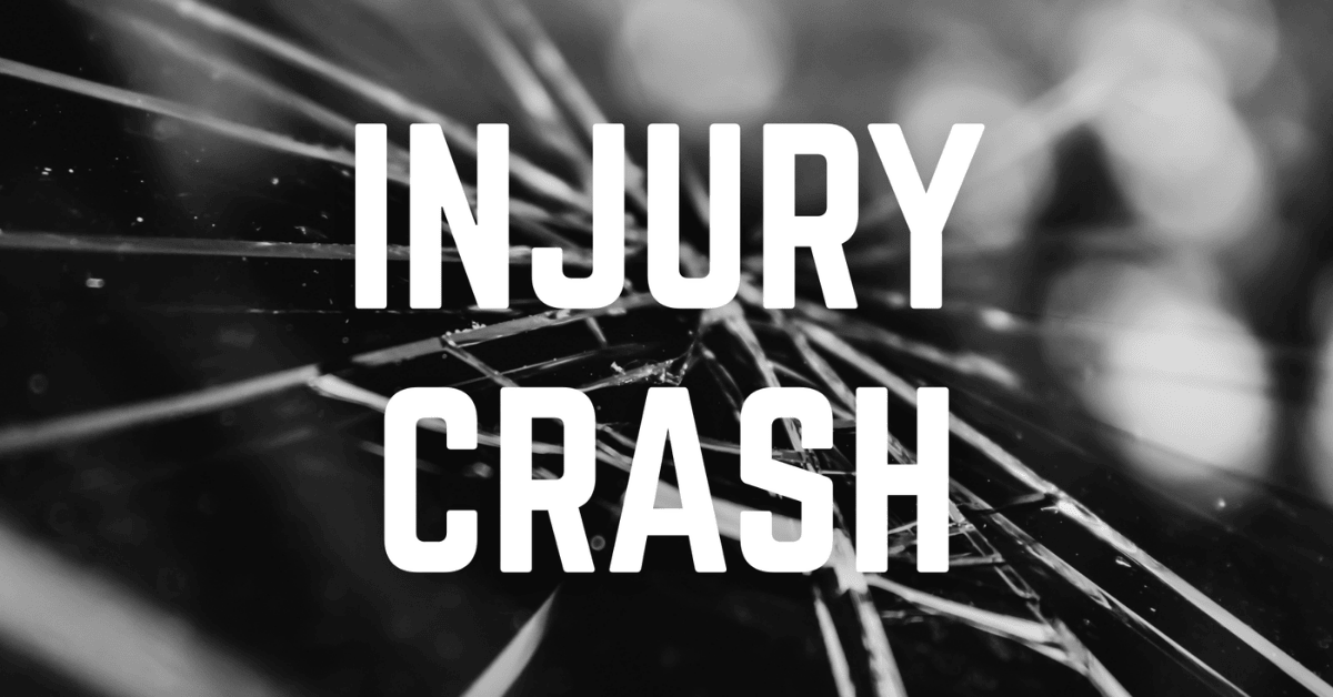 One person was injured in the Glasgow crash