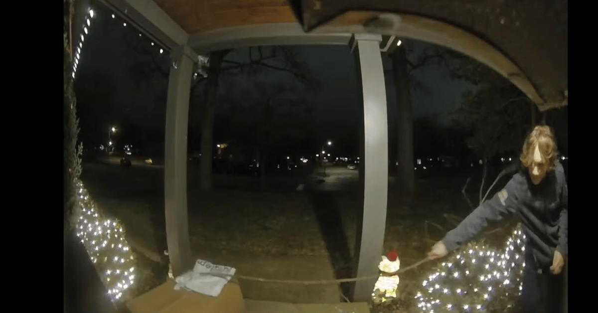 Police in Lexington are looking for a suspect in a porch theft