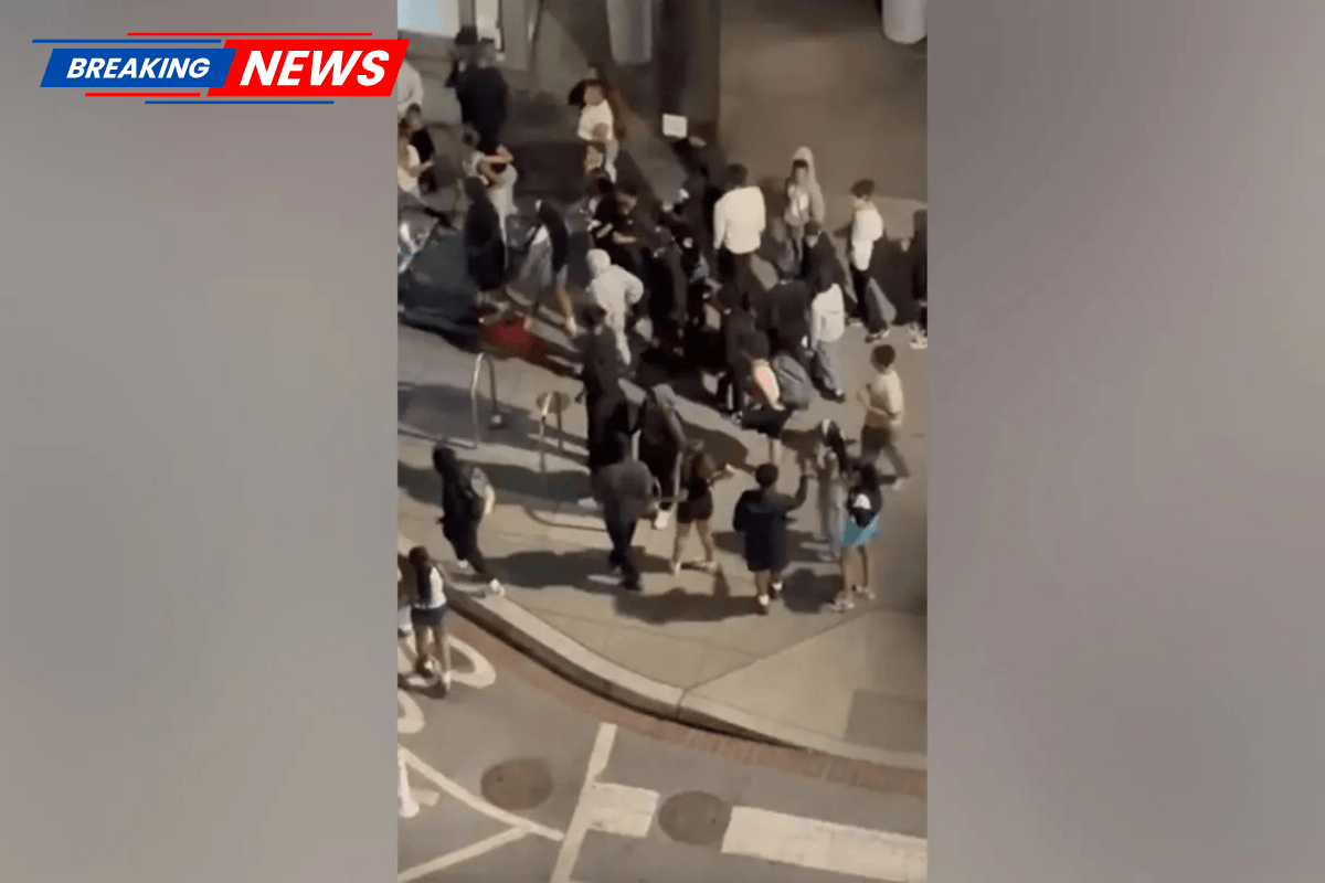 Violent crowd of adolescents fills the streets and attacks officers in crazy 'teen takeover' caught on film
