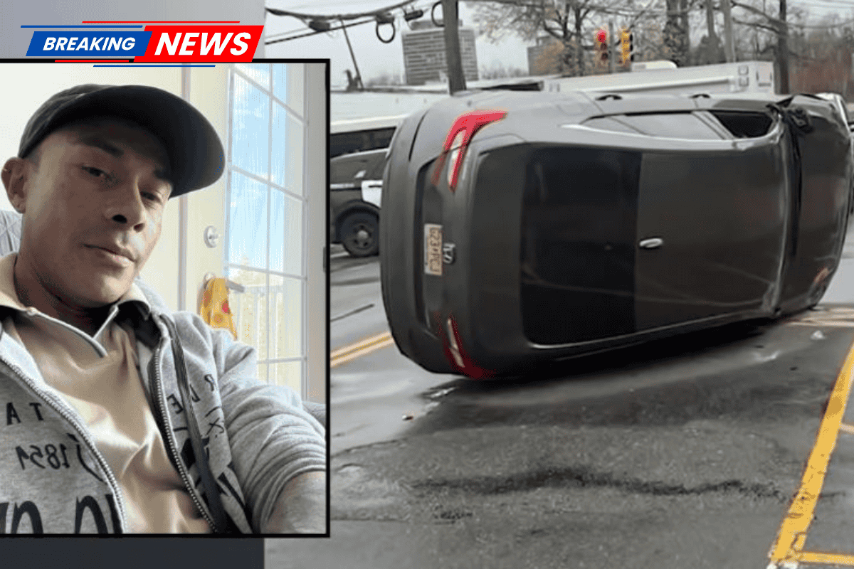 A father working as a delivery driver was slain after holding onto his car while a youngster attempted to steal it, according to police