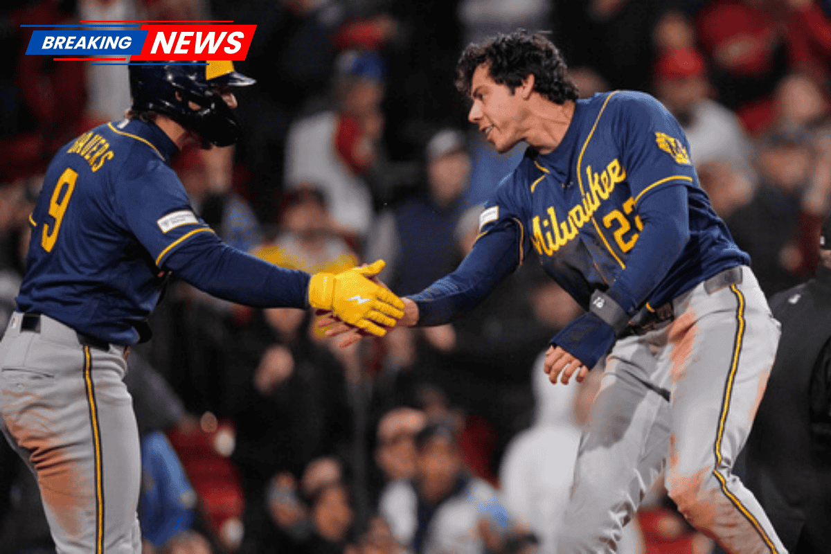 Brewers overcome struggling Red Sox 8-6 thanks to Mitchell's tiebreaking single and three singles from Yelich